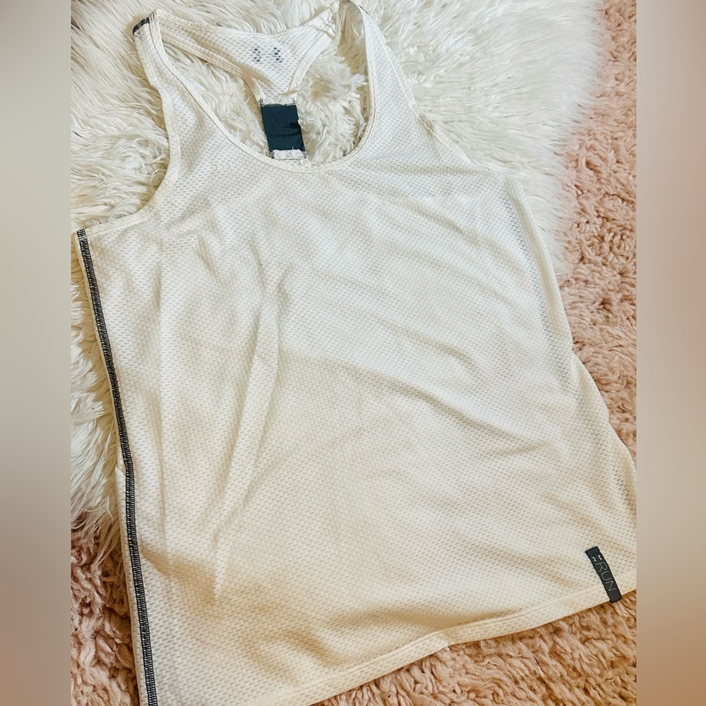 Under Armour Mesh White Tank Top